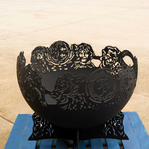 Bespoke Spherical Fire Pit MIDDLE EARTH